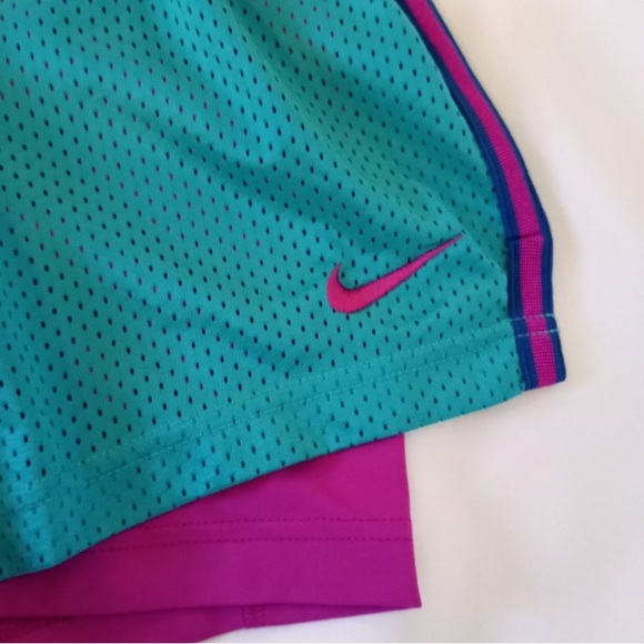 Nike Pro Combat double up 2 in 1 mesh shorts Medium - Picture 2 of 6